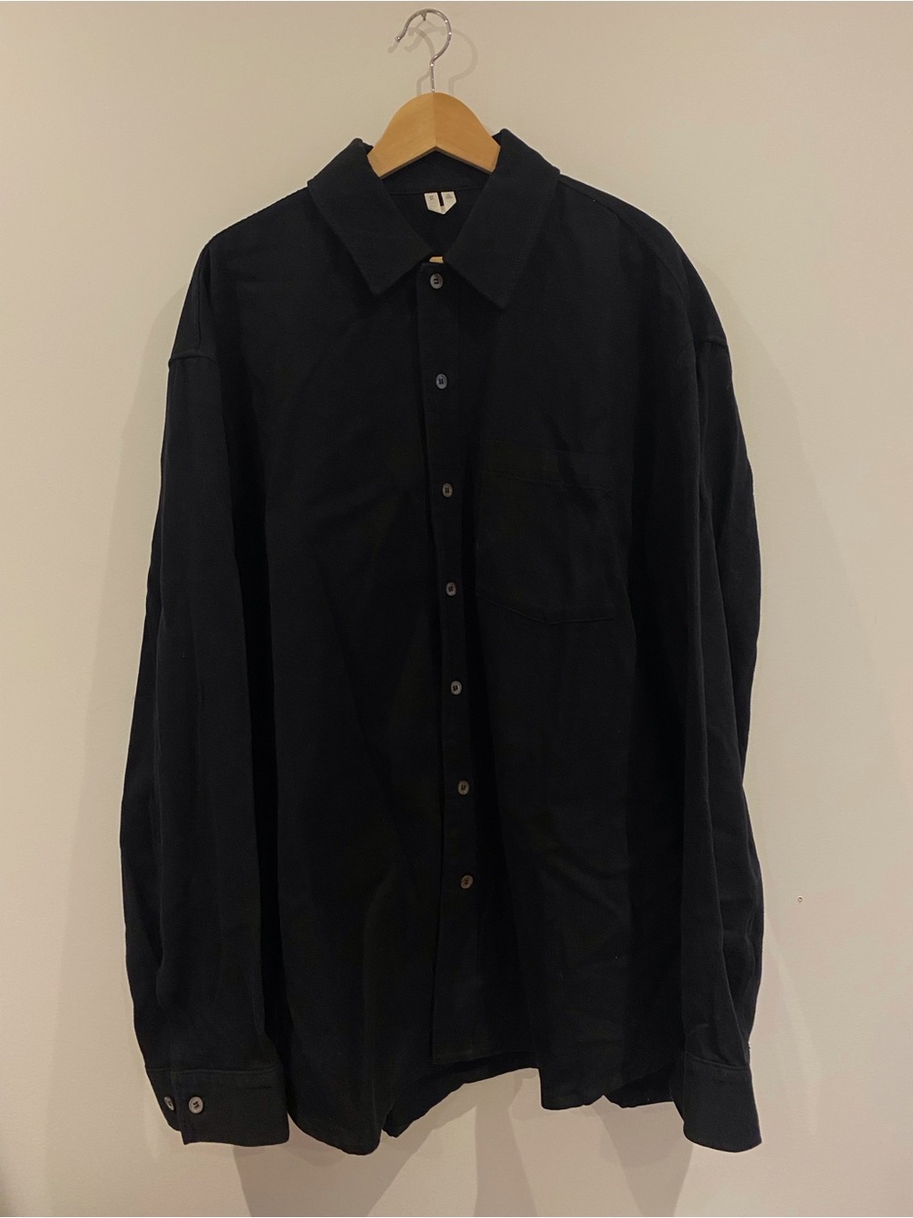Men's Black Button-Up Shirt